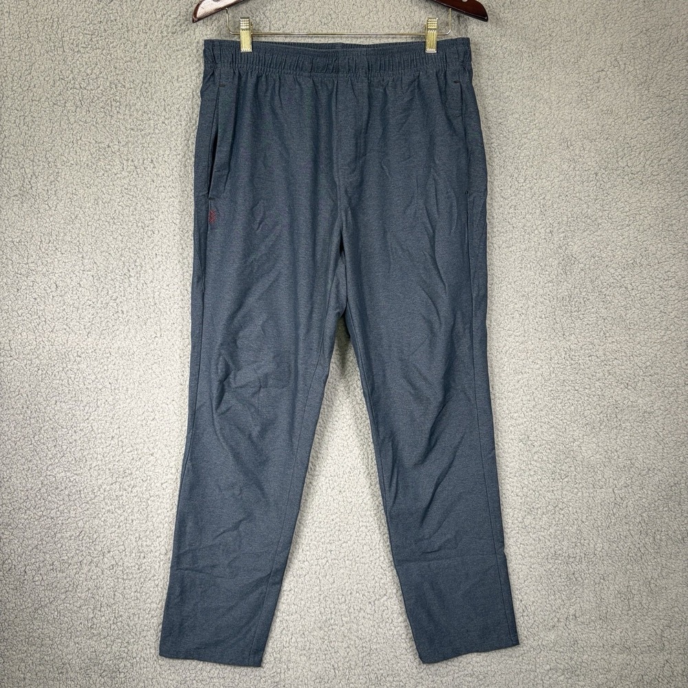 Rhone Guru Lounge Pants Mens M Blue Joggers Track Athleisure Gym Elastic Waist